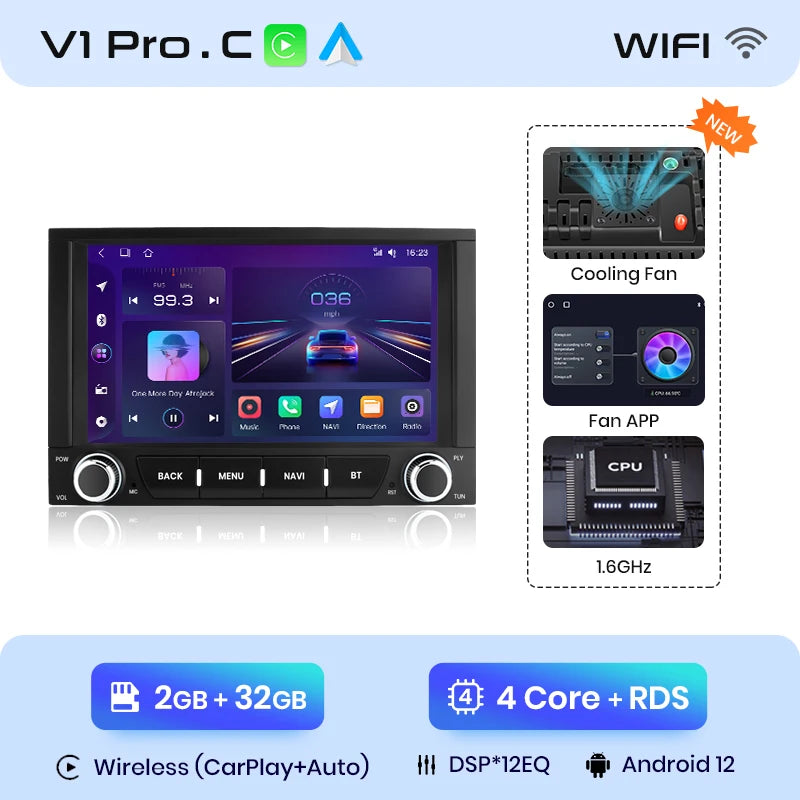 Peugeot 3008 2009 - 2015 7" wireless CarPlay Android Radio RDS wifi bt gps USB AUTMPEG7P