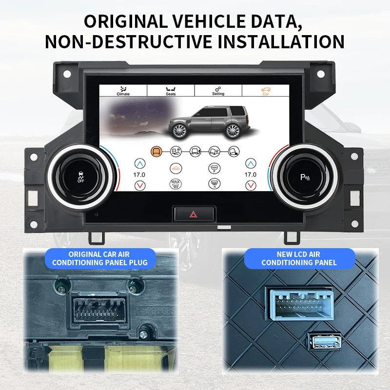 Schermo LCD Touch HD da 7 pollici per Land Rover L319 Discovery 4 LR4 2010-2016 Pannello di controllo del clima AUTMRDCLIM4