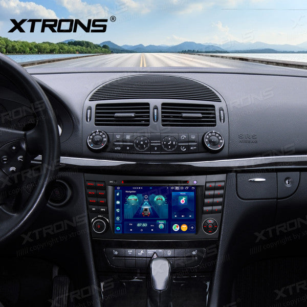 Mercedes Benz E-class W211 E200 E220 E300 E350 E240 E270 E280 W219 7" 4GB/64GB Octacore Android 14 CD / DVD /USB Carplay Android auto wireless wifi bt gps 4g PX74M211GS