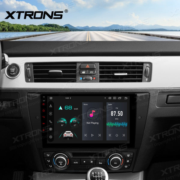 BMW E90 Sedan E91 Touring E92 Coupe E93 M3 9" Android 14 Octa Core 4+64GB Car Radio DSP DAB+ 4G Carplay Android auto PXP9490BGDAB
