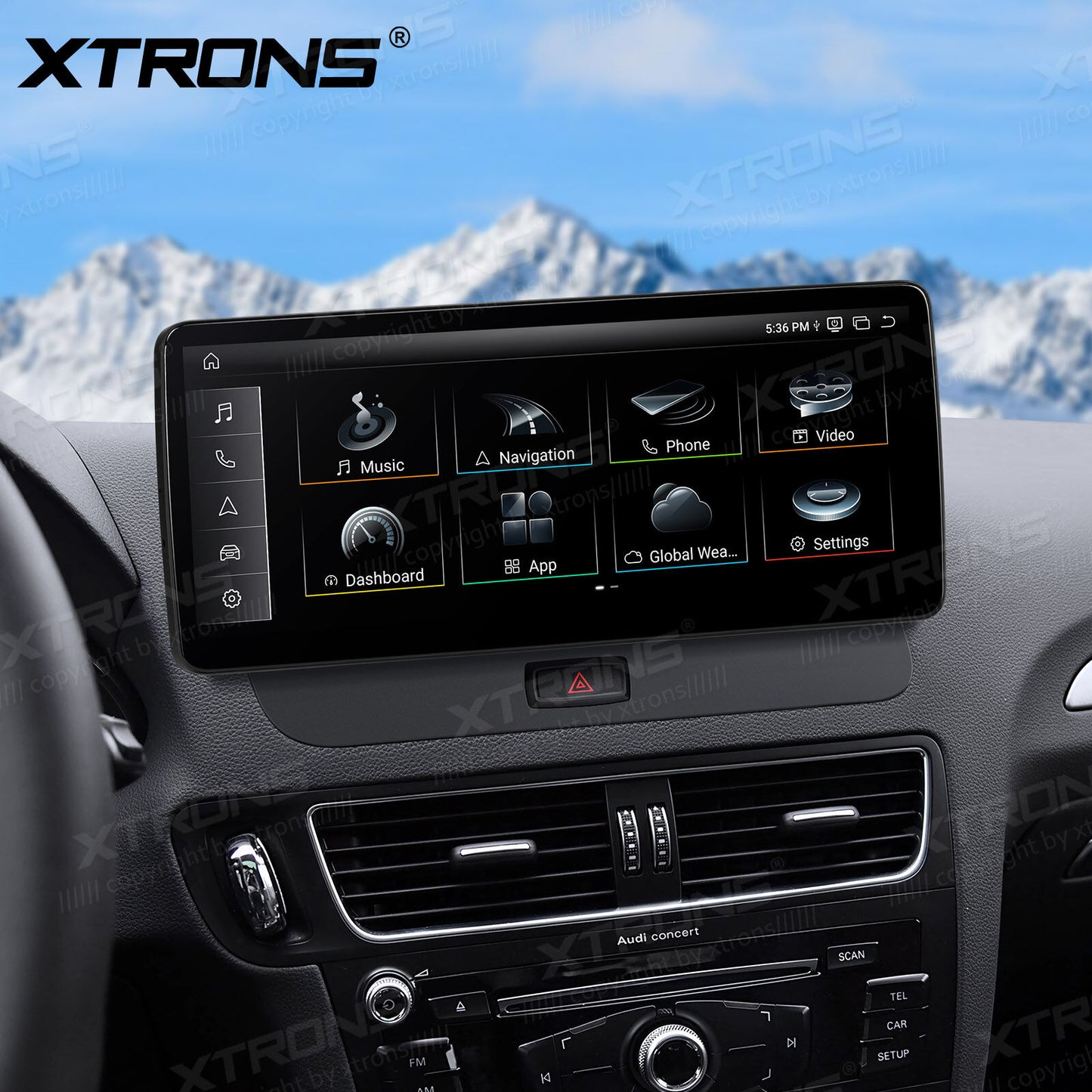 Audi Q5 (2009-2017 )12.3'' 4+64GB Snapdragon 662 Octa Core Carplay Android auto wireless 4g wifi bt QBA24Q5CL