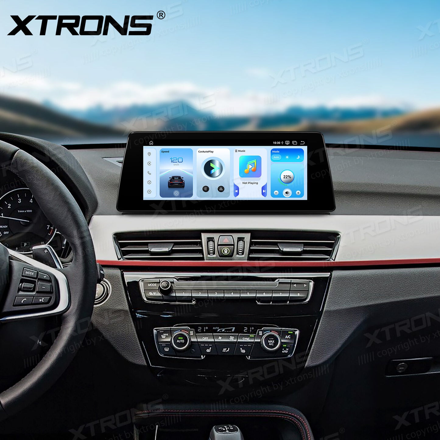 BMW X1 X2 F48 F49 F39 2016-2020 NBT 10,25" Qualcomm 668/680 Wireless CarPlay Android Auto Multimedia HD 1920*720 QLED Dual BT 4G LTE QBBH14NB12X1N