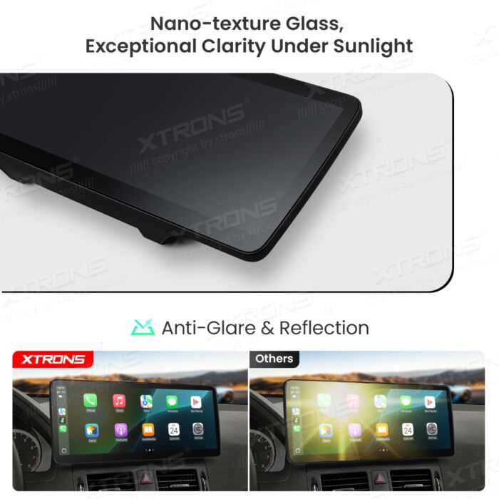 Autoradio Android da 12,3" per Mercedes-Benz Classe C W204 | Apple CarPlay e Android Auto | QBMH2440M12C40