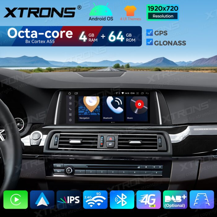 BMW | Serie 5 | Sistema operativo Android e OEM | Octa Core | 4 GB di RAM e 64 GB di ROM | Soluzione 4G integrata | QDB10FVNB