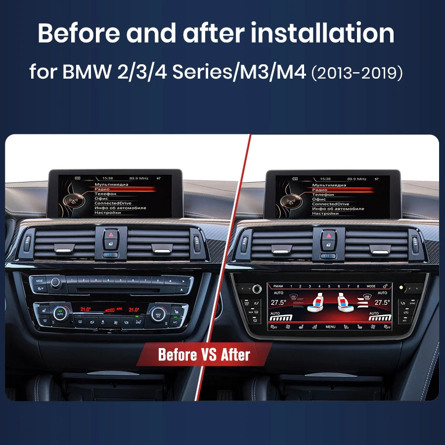 Schermo digitale touch da 10.25 " per Aria Condizionata  BMW 2 3 4 Series M3 M4 2013-2019 Display con comandi vocali AUTMPOLDLA5