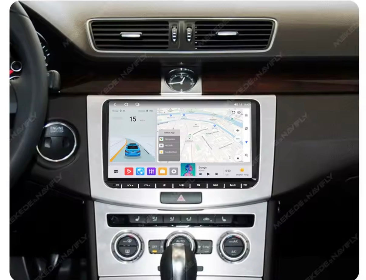 Autoradio 9” Volkswagen Seat Skoda  CarPlay & Android Auto Wireless GPS WIFI BT AUTMVWMKD2
