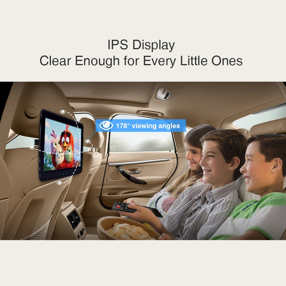 11.6 pollici Auto TV IPS Schermo Poggiatesta per auto portatile  Lettore multimediale USB SD Slot Supporto Video 1080P HM117HD
