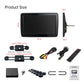 11.6 pollici Auto TV IPS Schermo Poggiatesta per auto portatile  Lettore multimediale USB SD Slot Supporto Video 1080P HM117HD
