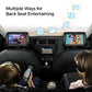 9 " 2 pezzi monitor poggiatesta universale per auto schermo TFT  lettore DVD  con trasmettitore USB SD/FM uscita audio video RCA HD908D