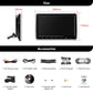 10.1 pollici monitor poggiatesta  universale per auto  TV schermo TFT lettore DVD  USB SD/trasmettitore FM tasti touch compatibile HDMI HD111