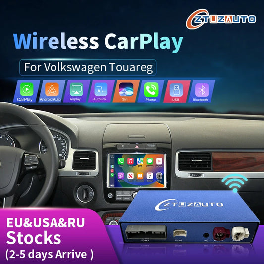 VW Volkswagen Touareg RNS850 2011-2015 Wireless Carplay  Android Auto  Mirror Link AirPlay AUTMVLKTGRN