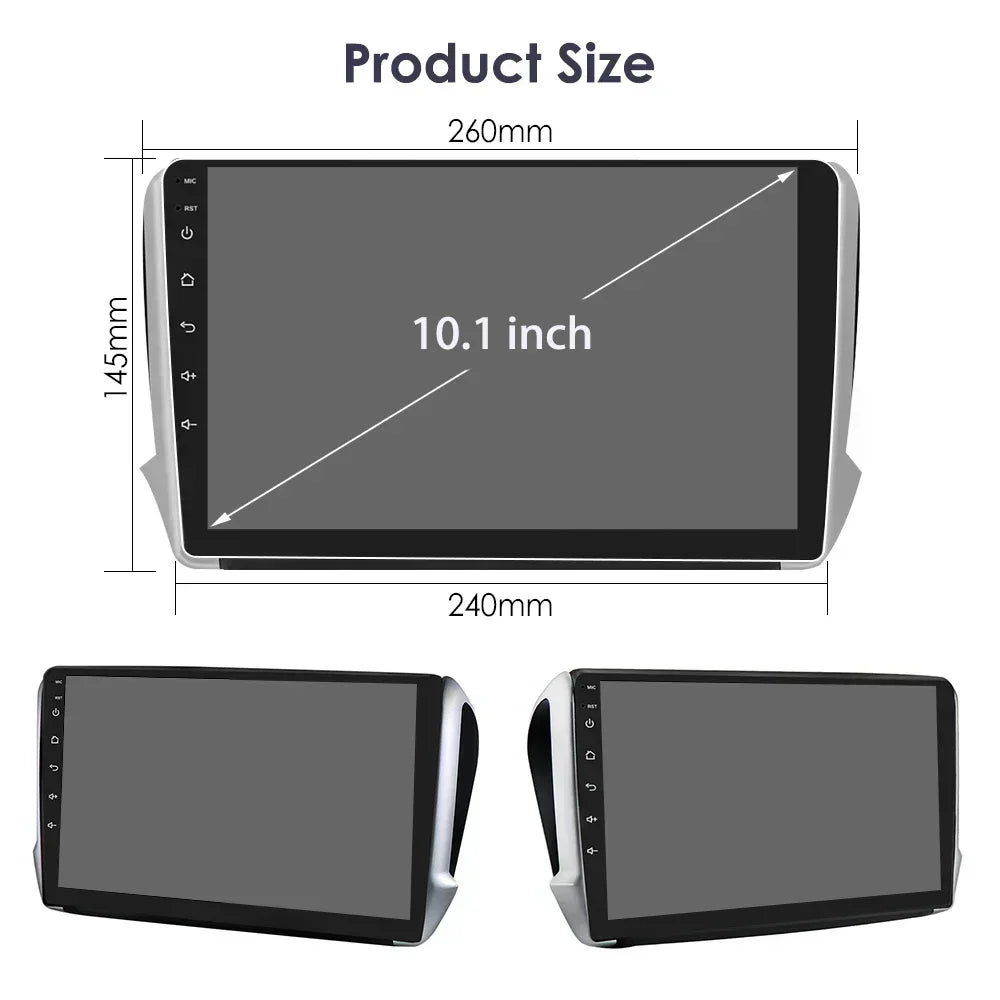 Peugeot 208 2008 Series 2012-2018 9" Android 14 Carplay Android auto wireless wifi bt gps 4g  AUTM0LAH