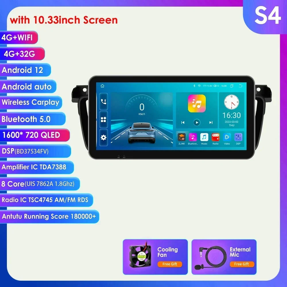 Peugeot 508 508SW 2011-2018  9" / 10,33" Android 14 Carplay Android auto wireless wifi bt gps 4g  AUTM8VXQ