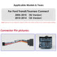 Ford Transit Tourneo Connect  2005 - 2014  9" Android 14 Carplay Android auto wireless wifi bt gps 4g  AUTMC11Z
