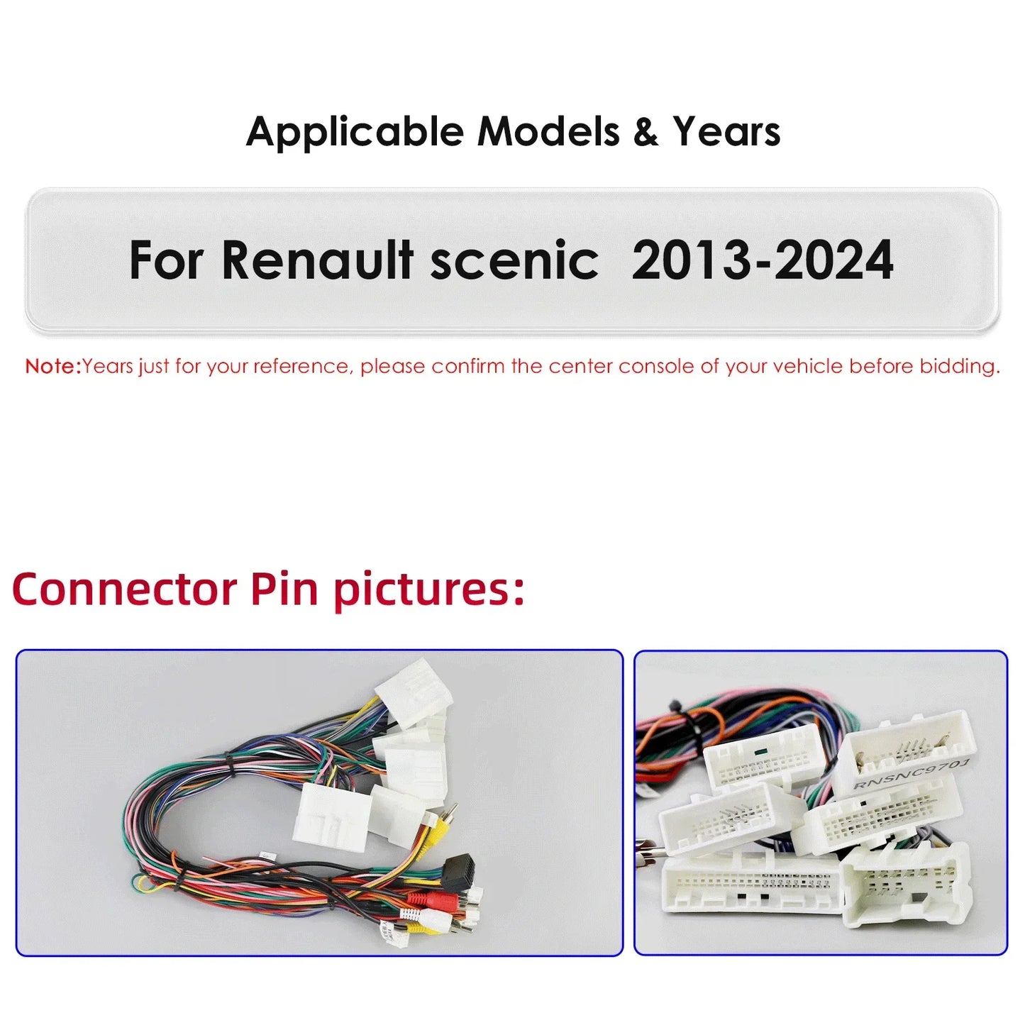 Renault Scenic 2013 - 2024 9,7" Android 14 Carplay Android auto wireless wifi bt gps 4g  AUTMXM05