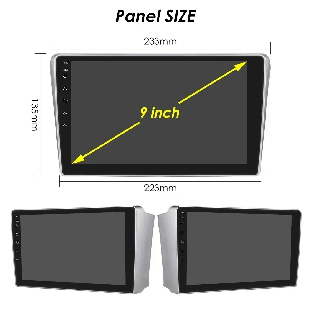 Toyota Avensis T25 2002- 2008 9" Android 14 Carplay Android auto wireless wifi bt gps 4g  AUTM01HZ