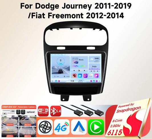 Dodge Journey Fiat Freemont 2011 - 2020 Car Radio wireless CarPlay Android Auto GPS RDS WIFI AUTMFFRDG9