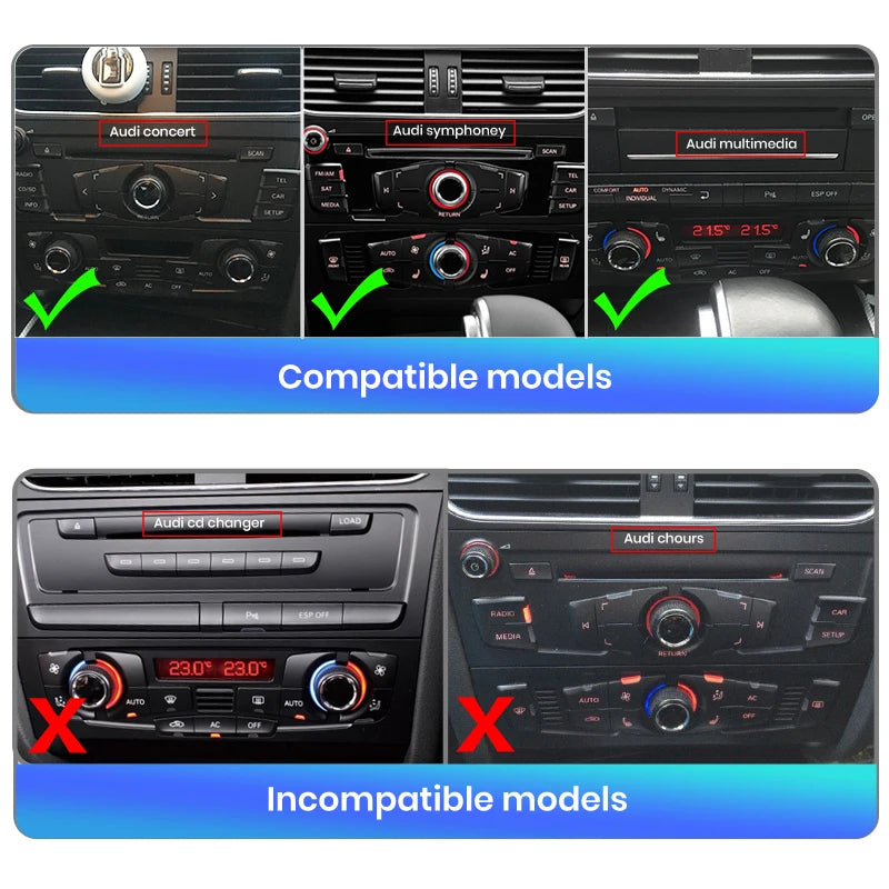 Audi A5 2009-2016 8,8" Wireless CarPlay Car Radio Multimedia   4G DSP Andorid Auto Navigation Player AUTMAADSC