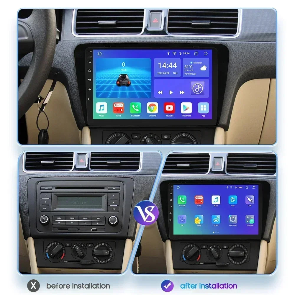 SKODA Octavia 3 A7 2013-2018 10,1"/ 10,33" Android 14 Carplay Android auto wireless wifi bt gps 4g  AUTMCD4D