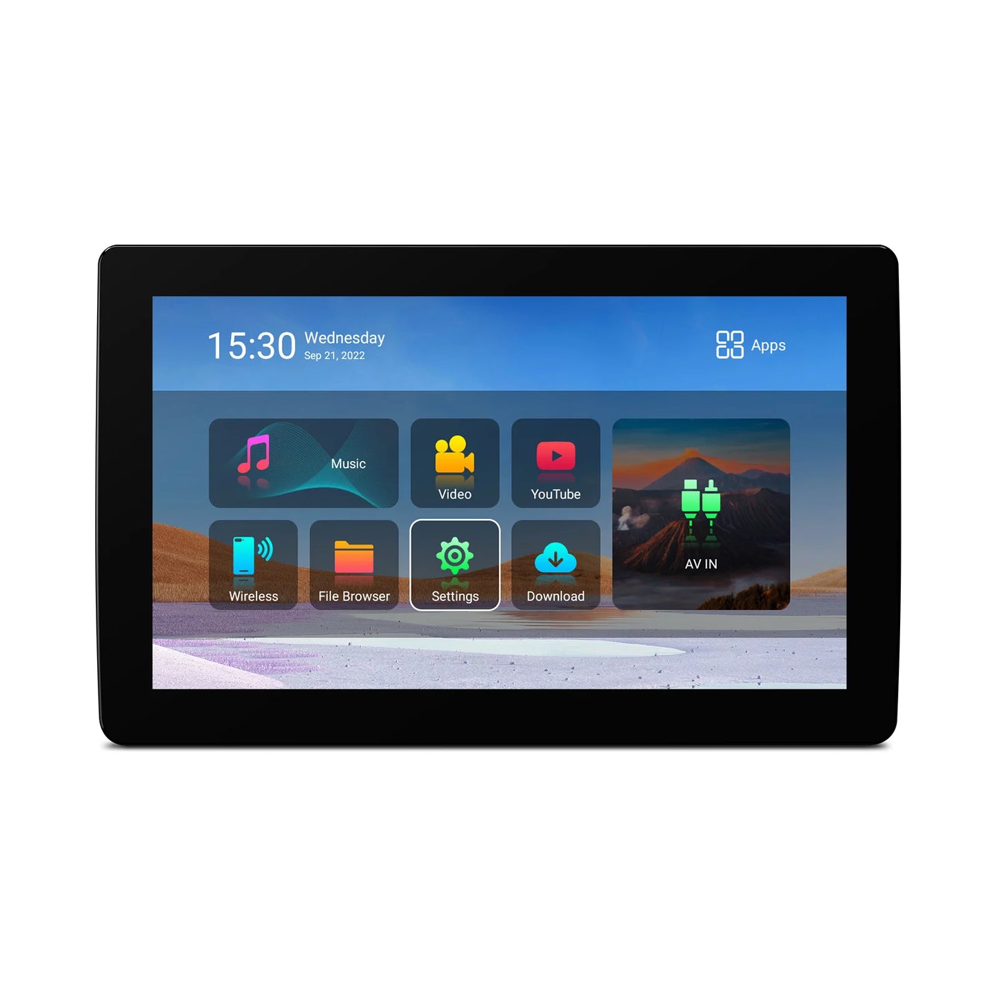 11,6" Android 11  Monitor per poggiatesta per auto Quad-core 1 + 16 GB 1366x768 Touch Screen con mirroring dello schermo WIFI integrato HM111A
