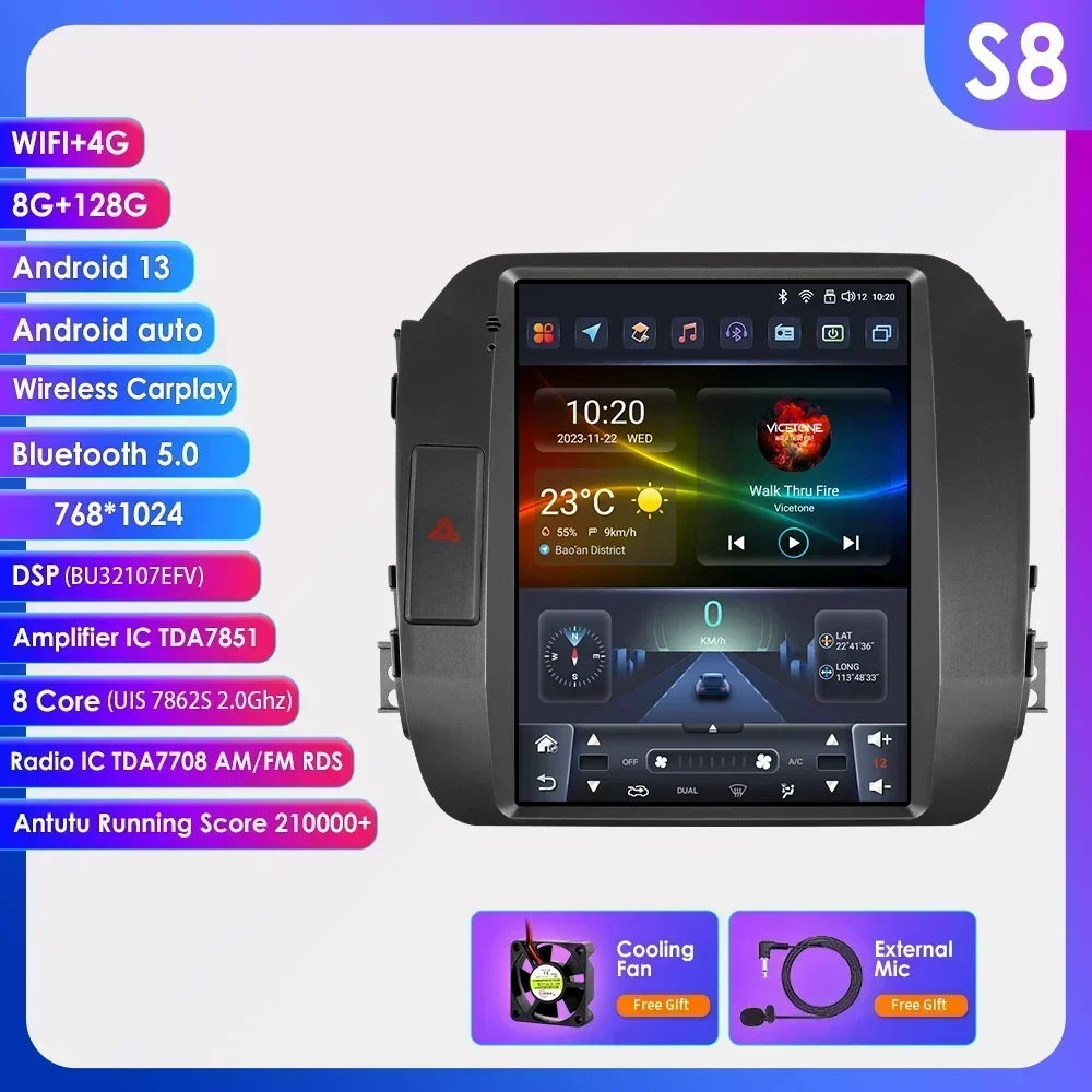 KIA Sportage 3 2010-2016 9,7" Android 14 Carplay Android auto wireless wifi bt gps 4g  AUTMI8LU