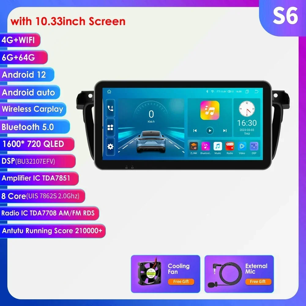 Peugeot 508 508SW 2011-2018  9" / 10,33" Android 14 Carplay Android auto wireless wifi bt gps 4g  AUTM8VXQ