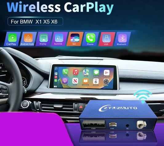 BMW X1 X5 X6 2005-2015 Wireless Apple CarPlay Android Auto   AirPlay Support Mirror Link AUTMBMWX156