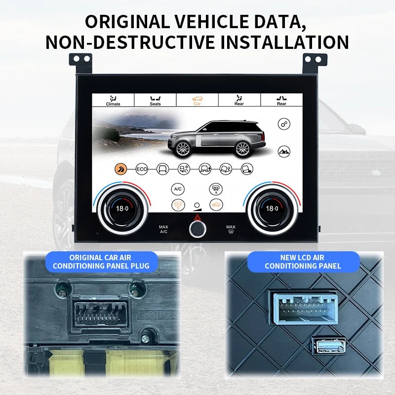 Schermo LCD Touch HD da 9 pollici  per Land Rover Range Rover Vogue 2013-2017 Pannello di controllo del clima AUTMSCRNC2