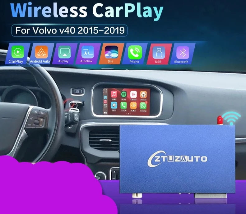 Volvo V40 2015-2019 XC60 S60L 7"  Wireless CarPlay  Android Auto Mirror Link AirPlay  AUTMVVV4XC6