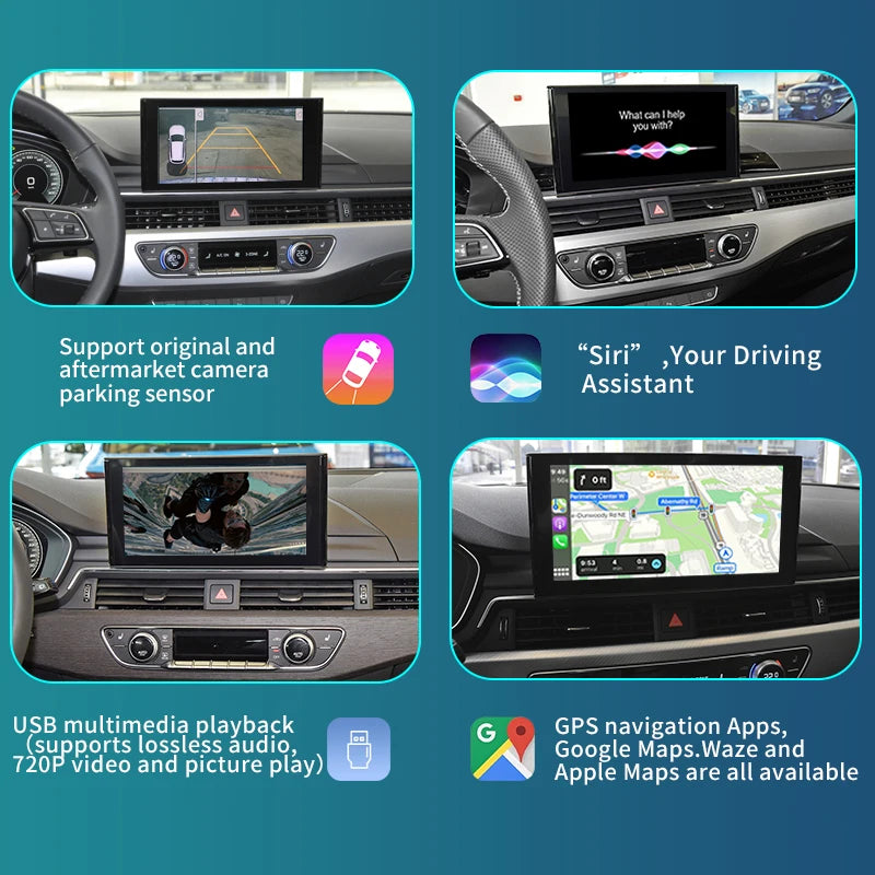 Audi A4 A5 Q5L MIB3 2021-2022 Wireless Apple CarPlay Android Auto Mirror AUTMA4Q5MIB
