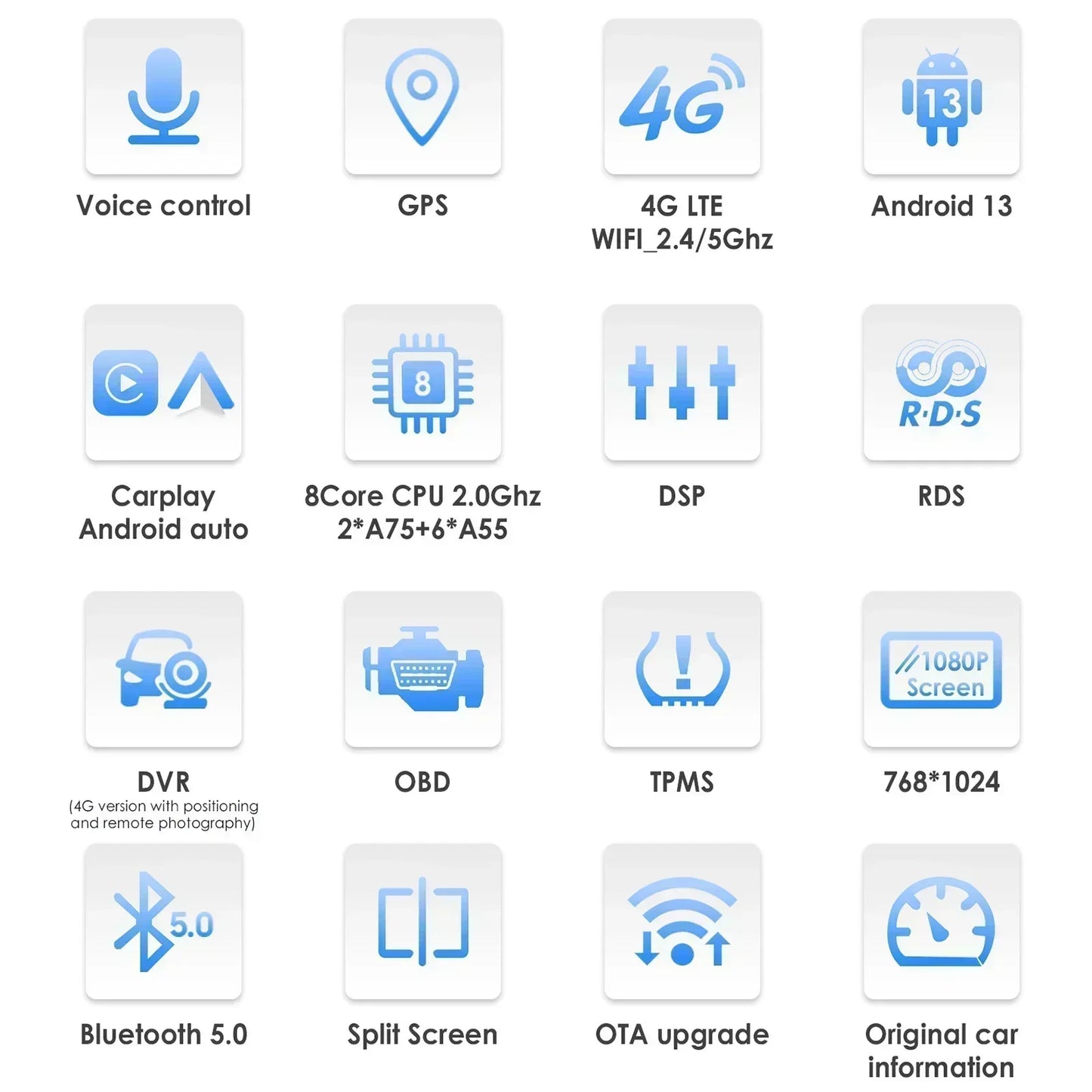 Chevrolet Captiva Sport 2011 - 2017 9,7" Android 14 Carplay Android auto wireless wifi bt gps 4g  AUTMXJ6J