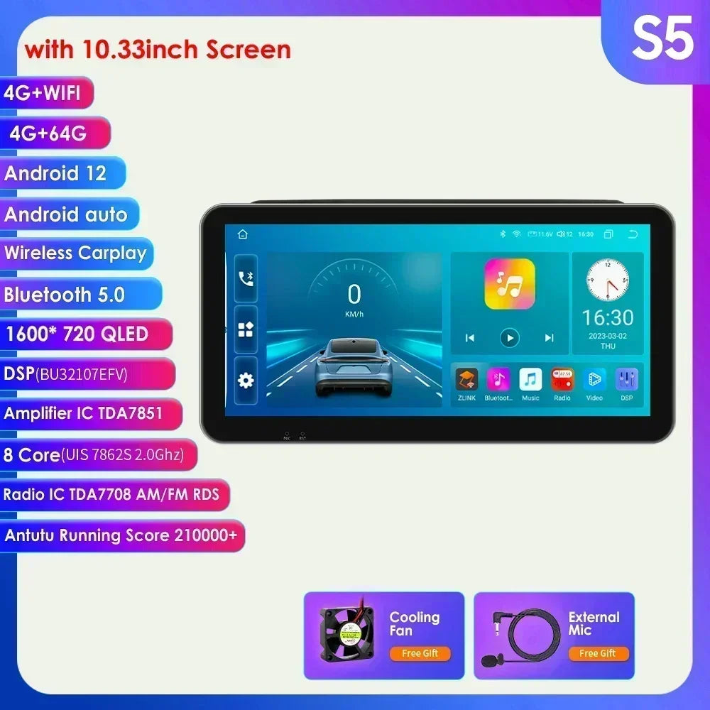 Fiat Ducato Peugeot Boxer Citroen Jumper 2 2006-2022 9" Android 14 Carplay Android auto wireless wifi bt gps 4g  AUTM7UCV