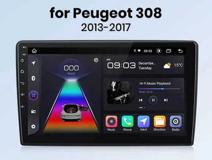 Peugeot 308 308S 2013 - 2017 Car Radio RDS GPS WIFI BT   wireless CarPlay Android Auto car intelligent systems AUTMPG308