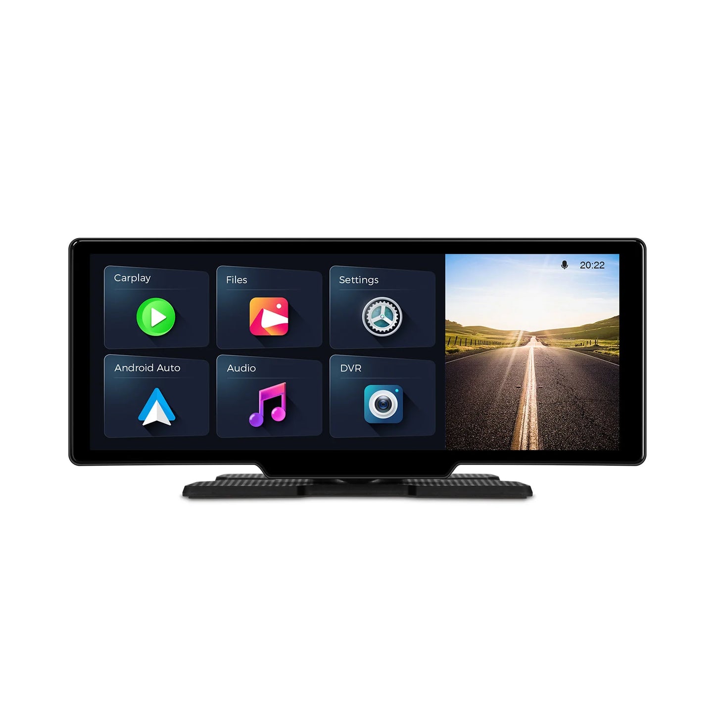 9,33 pollici monitor portatile con touch screen con navigazione  IPS con CarPlay wireless Android Auto Mirroring  DVR 2K 1080P HP901