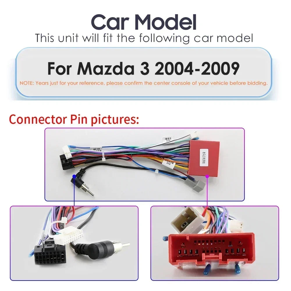 Mazda 3 2004-2009 9" / 10,33"  Android 14 Carplay Android auto wireless wifi bt gps 4g AUTMZAMD3