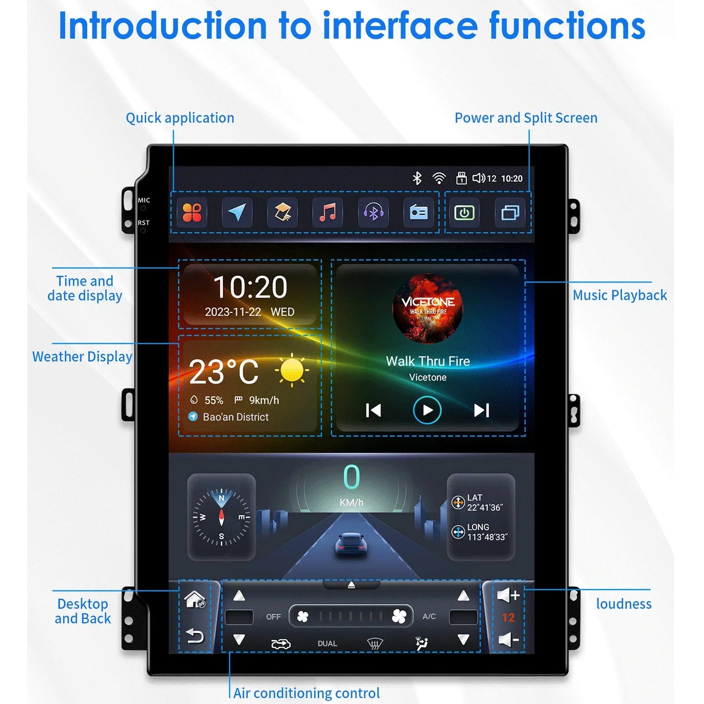 Peugeot 408 2014-2019 9,7" Android 14 Carplay Android auto wireless wifi bt gps 4g  AUTMNIEC