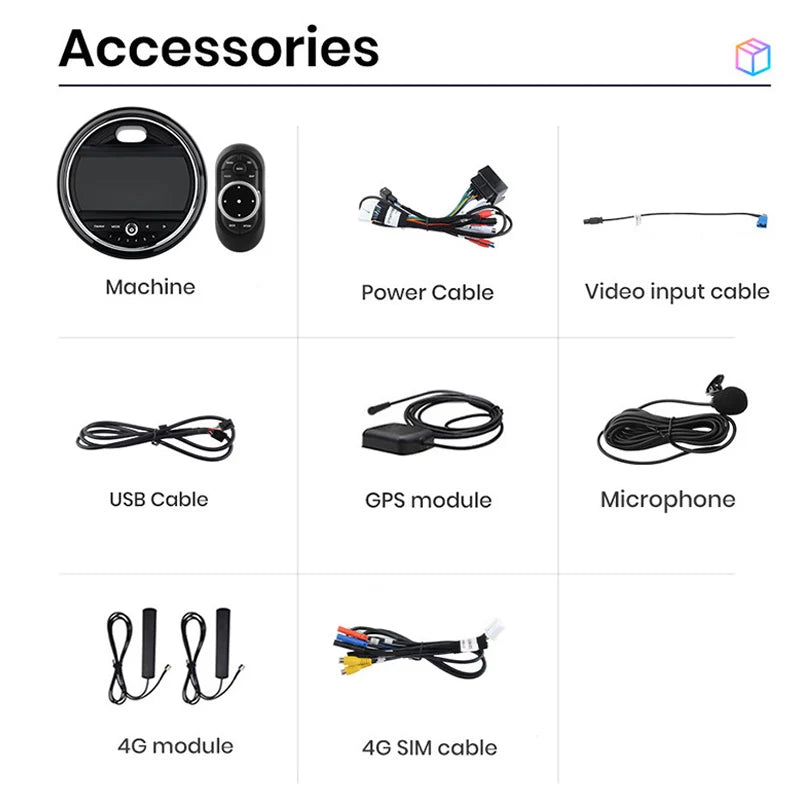 MINI F55 F56 NBT 2014-2017 Wireless Carplay Android Auto Radio RDS WIFI BT GPS  Multimedia AUTMMINON2