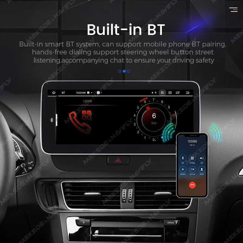 Audi Q5 2009-2016 10,25" Android 14 Wireless CarPlay Android Auto Radio Multimedia 4G DSP Navigatore  AUTM9NRU