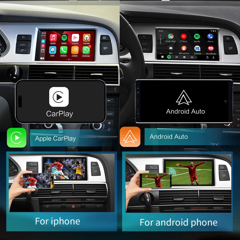 Audi A6 A7 C6 2009-2011 Wireless Apple CarPlay Android Auto  Mirror Link AirPlay Navigation AUTMADA6A711