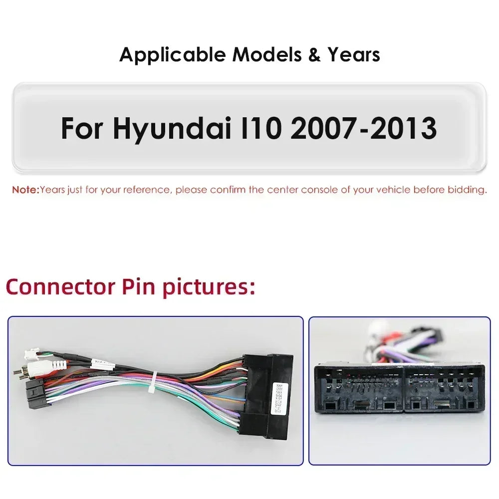 Hyundai I10 2007-2013 9"/10,33" Android 14 Carplay Android auto wireless wifi bt gps 4g  AUTMMDSZ