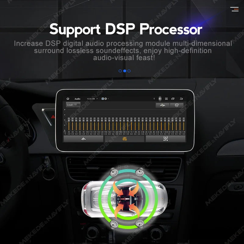 Audi A4 A4L A5 B8 2009-2016 10,25" Android 14 Stereo Car Smart System   Wireless CarPlay Wireless Android Auto  Multimedia Video Player Display 4G WiFi BT  AUTMAI1Y