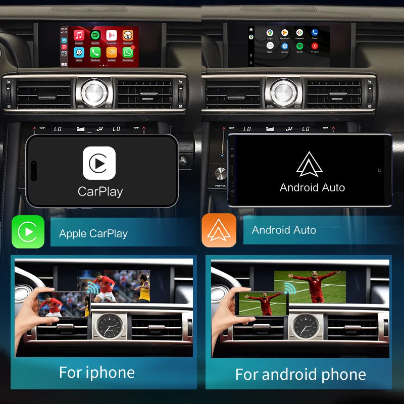 Lexus IS 2014-2020 Wireless CarPlay  Android Auto MirrorLink  AirPlay USB Plug and Play AUTMLXSIS4