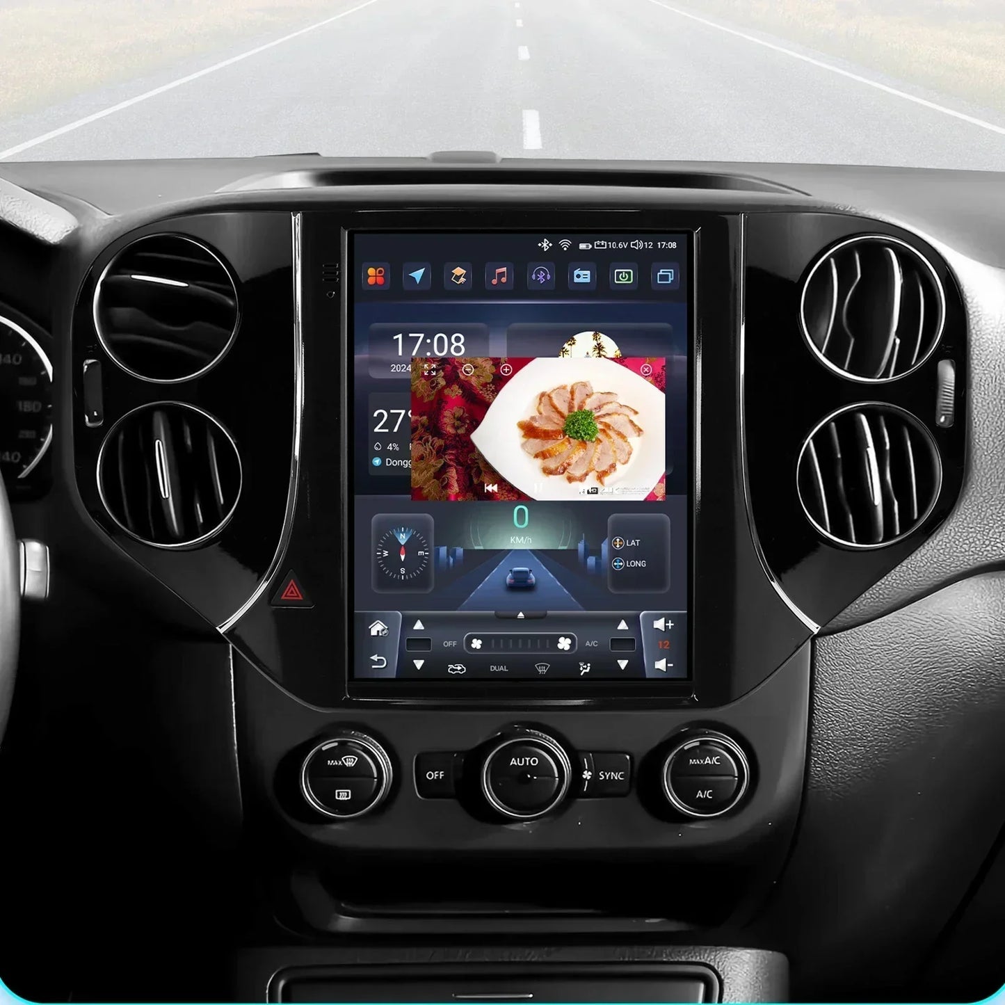Volkswagen Tiguan 1NF 2007-2016 9,7" " Android 14 Carplay Android auto wireless wifi bt gps 4g  AUTMQ522