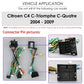 Citroen C4 C-Quatro 2004-2009  9" Android 14 Carplay Android auto wireless wifi bt gps 4g  AUTM4029