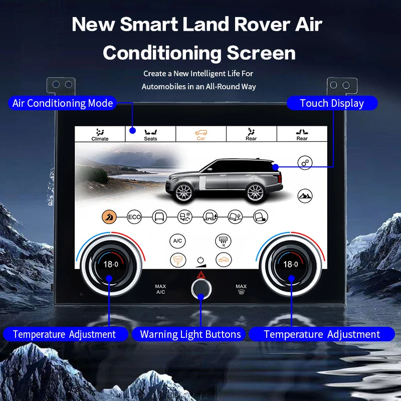 Schermo LCD Touch HD da 9 pollici  per Land Rover Range Rover Vogue 2013-2017 Pannello di controllo del clima AUTMSCRNC2