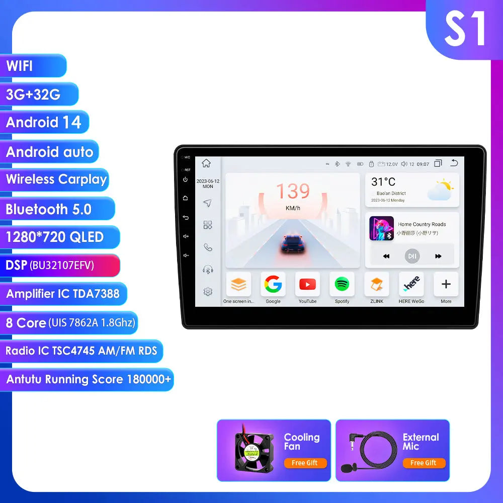 C5 2008 -2017 10,1" Android 14 Carplay Android auto wireless wifi bt gps 4g  AUTMTLBY