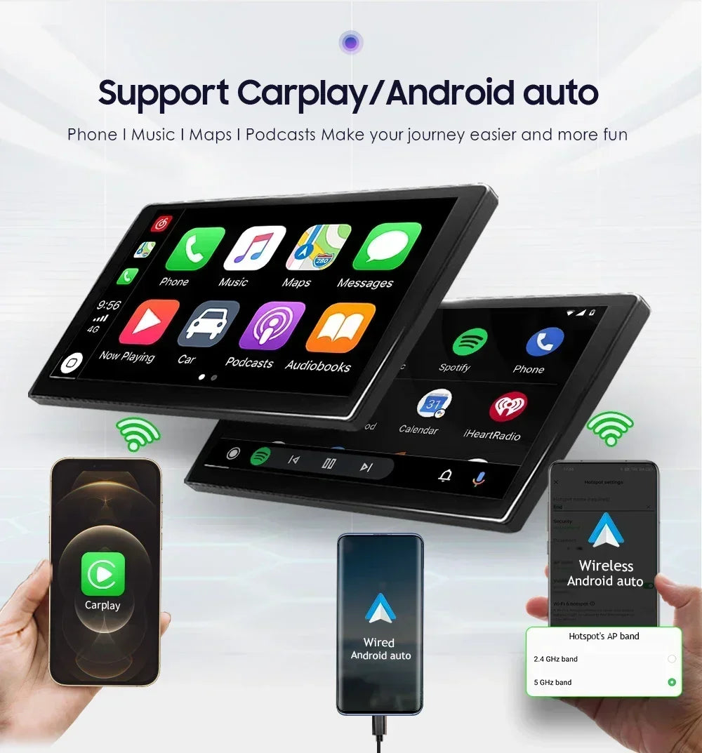 Toyota Avensis T25 2002- 2008 9" Android 14 Carplay Android auto wireless wifi bt gps 4g  AUTM01HZ