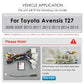 Toyota Avensis T27 2008 - 2015 9" Android 14 Carplay Android auto wireless wifi bt gps 4g  AUTMAVSTY