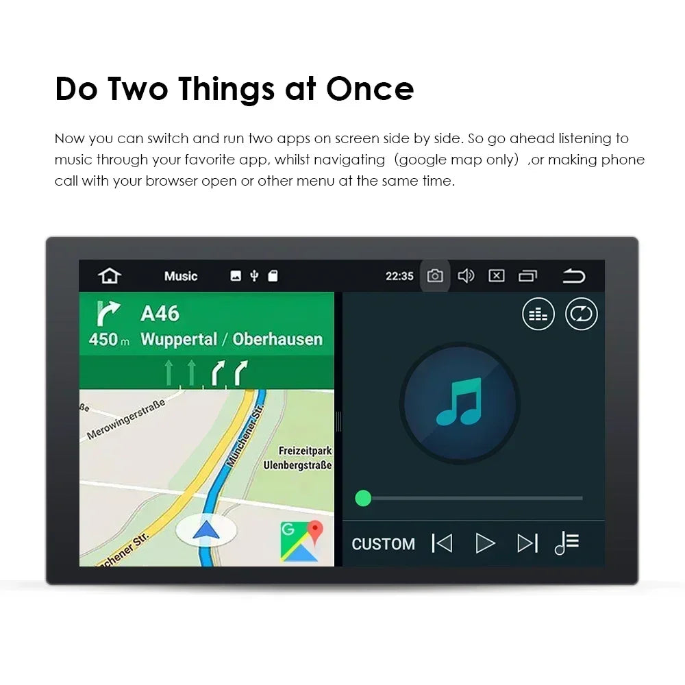 Audi A4 B9 B8 B7 B6 S4 RS4 SEAT Exeo 2000-2008 7" Android 14 Carplay Android auto wireless wifi bt gps 4g AUTM1EB1
