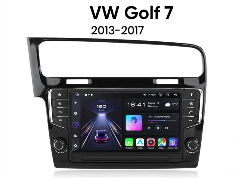 VW Golf 7 2013-2017 9"  Wireless CarPlay Android Auto Radio RDS  Multimedia GPS WIFI BT AUTMGVWL7